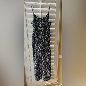 The Limited Black and White Ruffled Tiered Maxi Dress